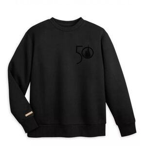 Walt Disney Parks 50th Anniversary Black Sweatshirt Size XL
